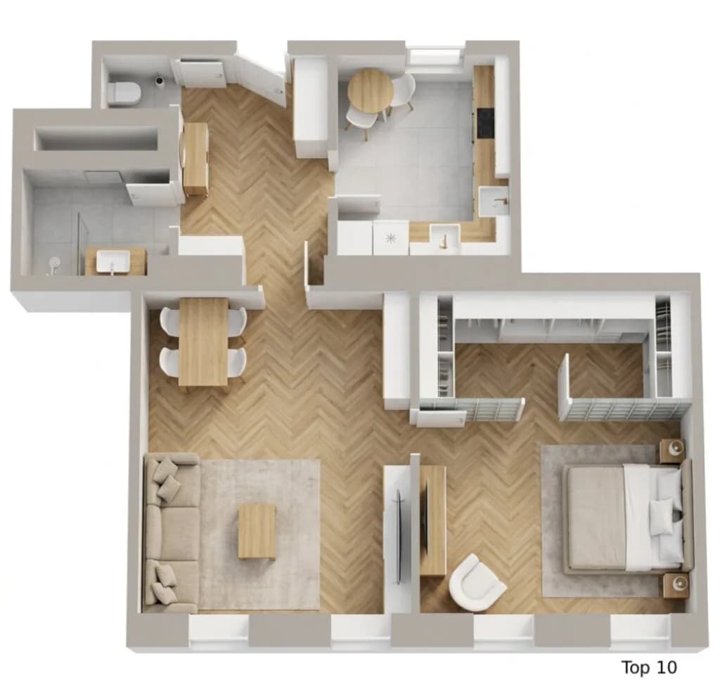 2-Zimmer-Wohnung kaufen in Wien – 71,51 m², € 490.000 – Bild 3 von 9