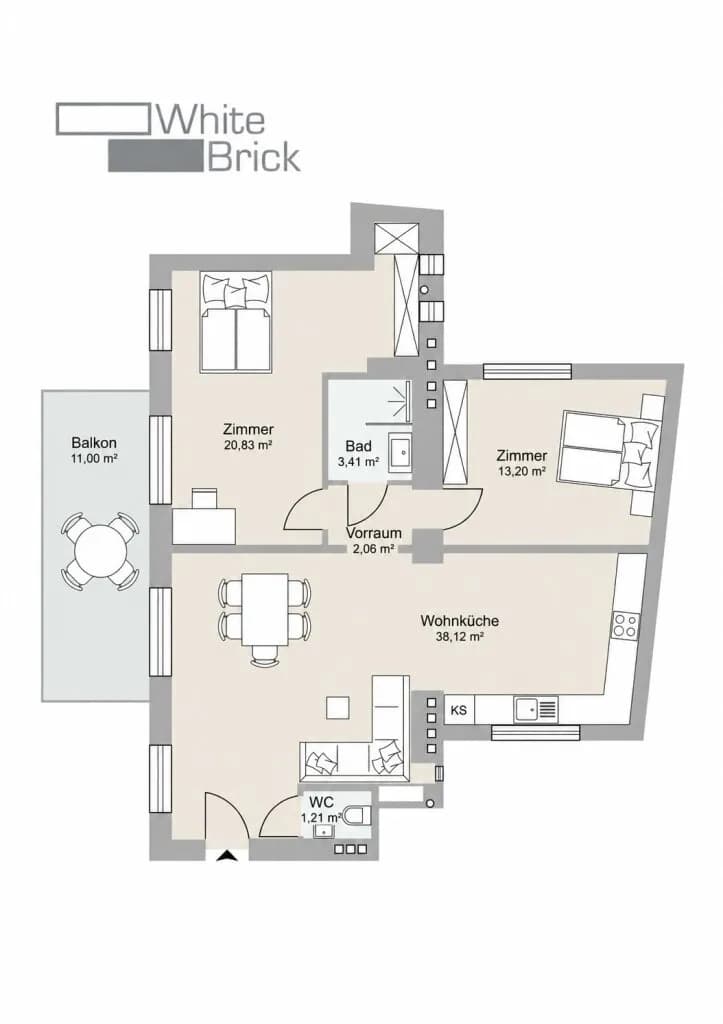 3-Zimmer-Wohnung kaufen in Wien – 78,83 m², € 569.000 – Bild 25 von 25
