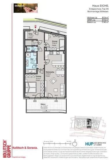 3-Zimmer-Wohnung kaufen in Mödling – 83,5 m², € 414.000 – Bild 8 von 8