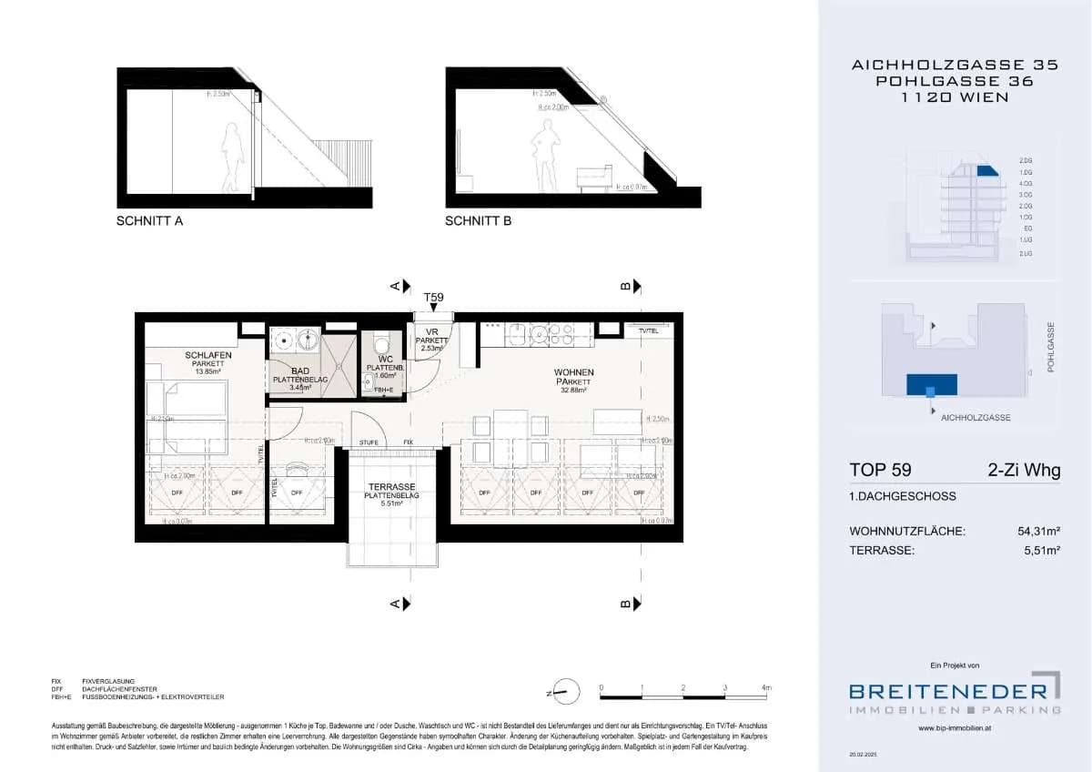 2-Zimmer-Wohnung kaufen in Wien – 54,31 m², € 429.000 – Bild 6 von 10