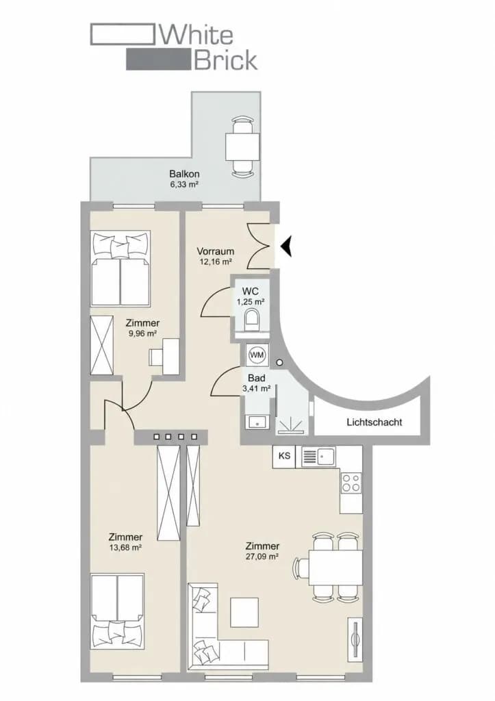 3-Zimmer-Wohnung kaufen in Wien – 66,96 m², € 459.000 – Bild 27 von 27