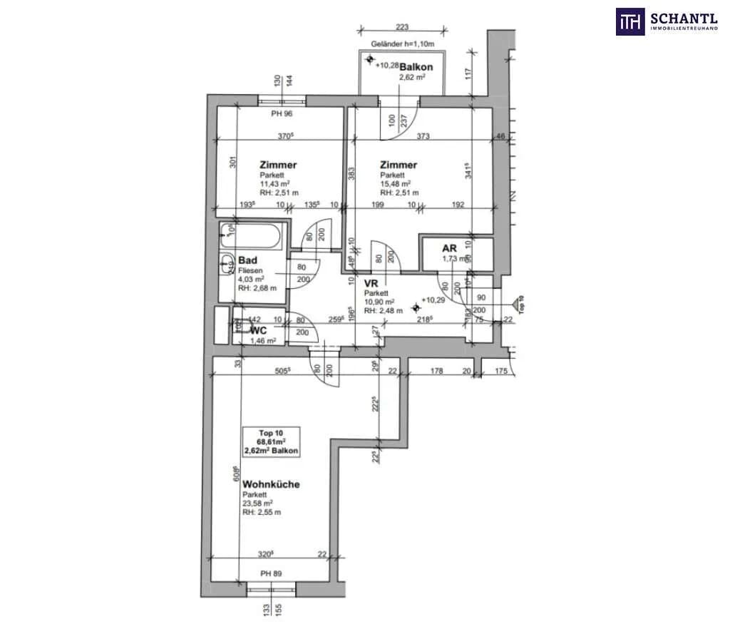 3-Zimmer-Wohnung kaufen in Graz – 68,61 m², € 239.000 – Bild 19 von 21