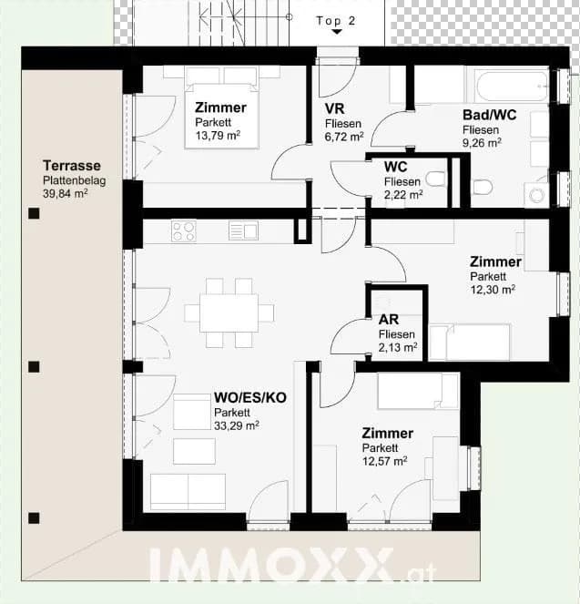 4-Zimmer-Wohnung kaufen in Graz – 92,89 m², € 599.500 – Bild 6 von 6