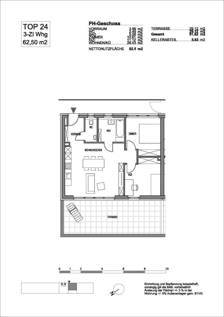 3-Zimmer-Wohnung kaufen in Graz – 62,99 m², € 258.500 – Bild 6 von 6