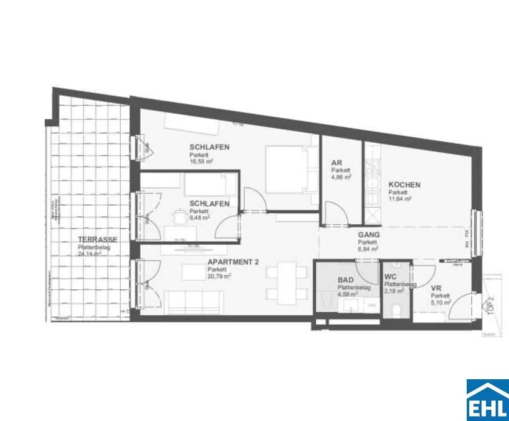 3-Zimmer-Wohnung kaufen in Wien – 82,02 m², € 485.630 – Bild 7 von 7
