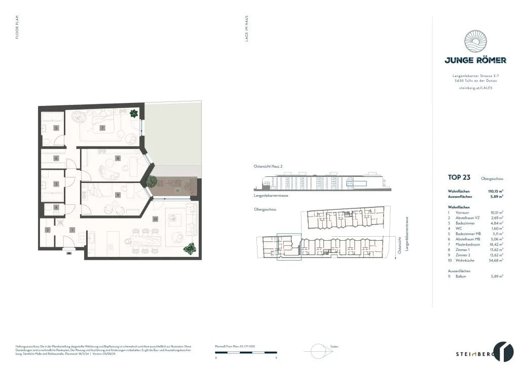 4-Zimmer-Wohnung kaufen in Tulln – 110,15 m², € 580.000 – Bild 12 von 19