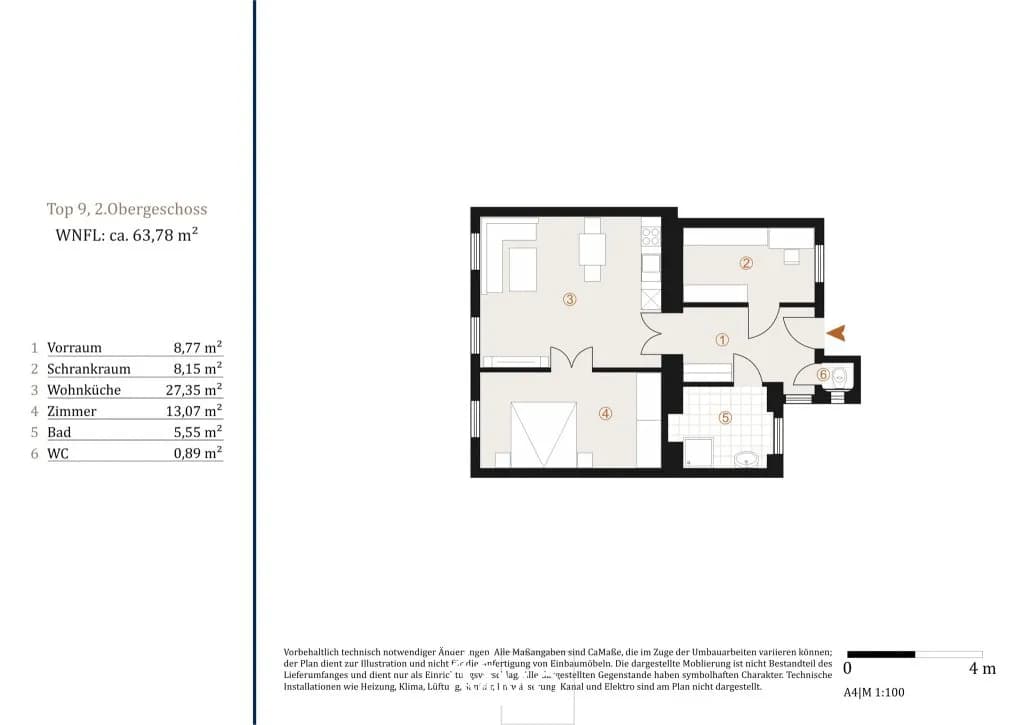 3-Zimmer-Wohnung kaufen in Wien – 63,78 m², € 429.000 – Bild 12 von 12