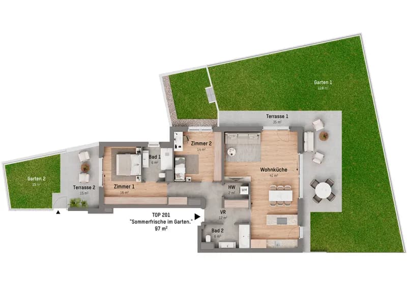 3-Zimmer-Wohnung kaufen in Wien – 96,66 m², € 779.900 – Bild 4 von 7
