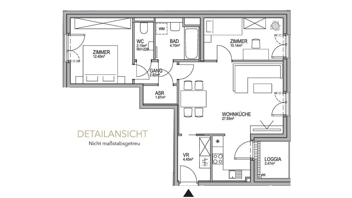 3-Zimmer-Wohnung kaufen in Wien – 67,04 m², € 525.000 – Bild 10 von 12