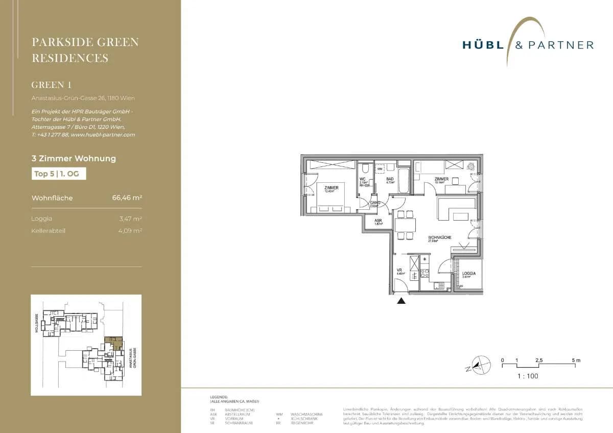 3-Zimmer-Wohnung kaufen in Wien – 67,04 m², € 525.000 – Bild 11 von 12