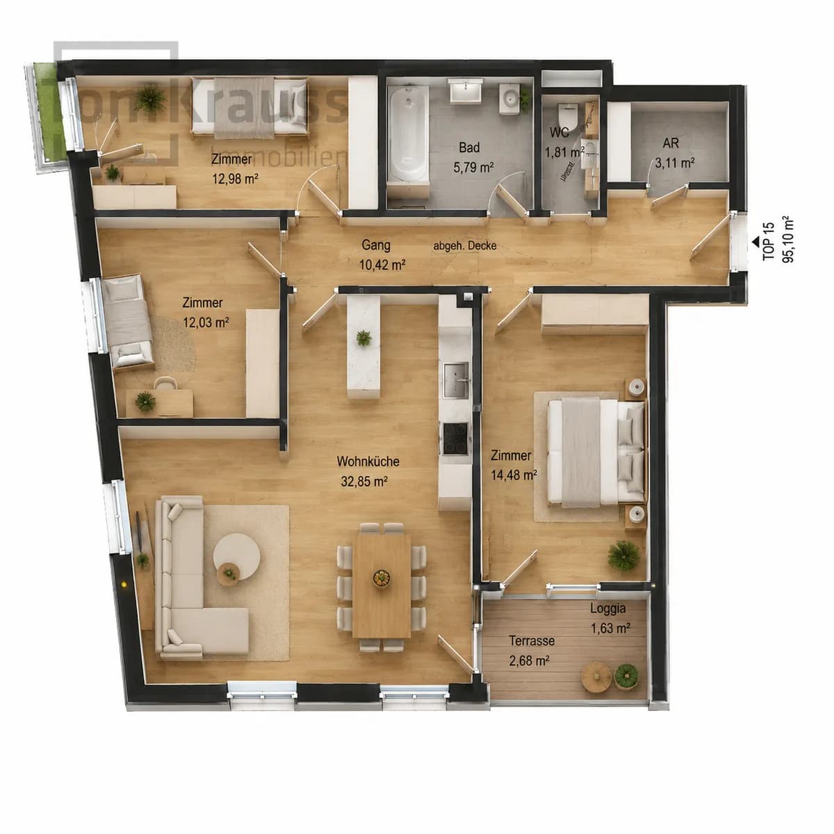 4-Zimmer-Wohnung kaufen in Wien – 95,1 m², € 938.800 – Bild 21 von 22