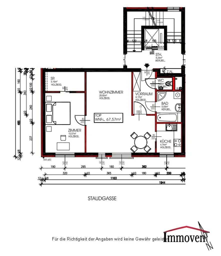 2-Zimmer-Wohnung mieten in Wien – 68 m², € 1.498 – Bild 8 von 8
