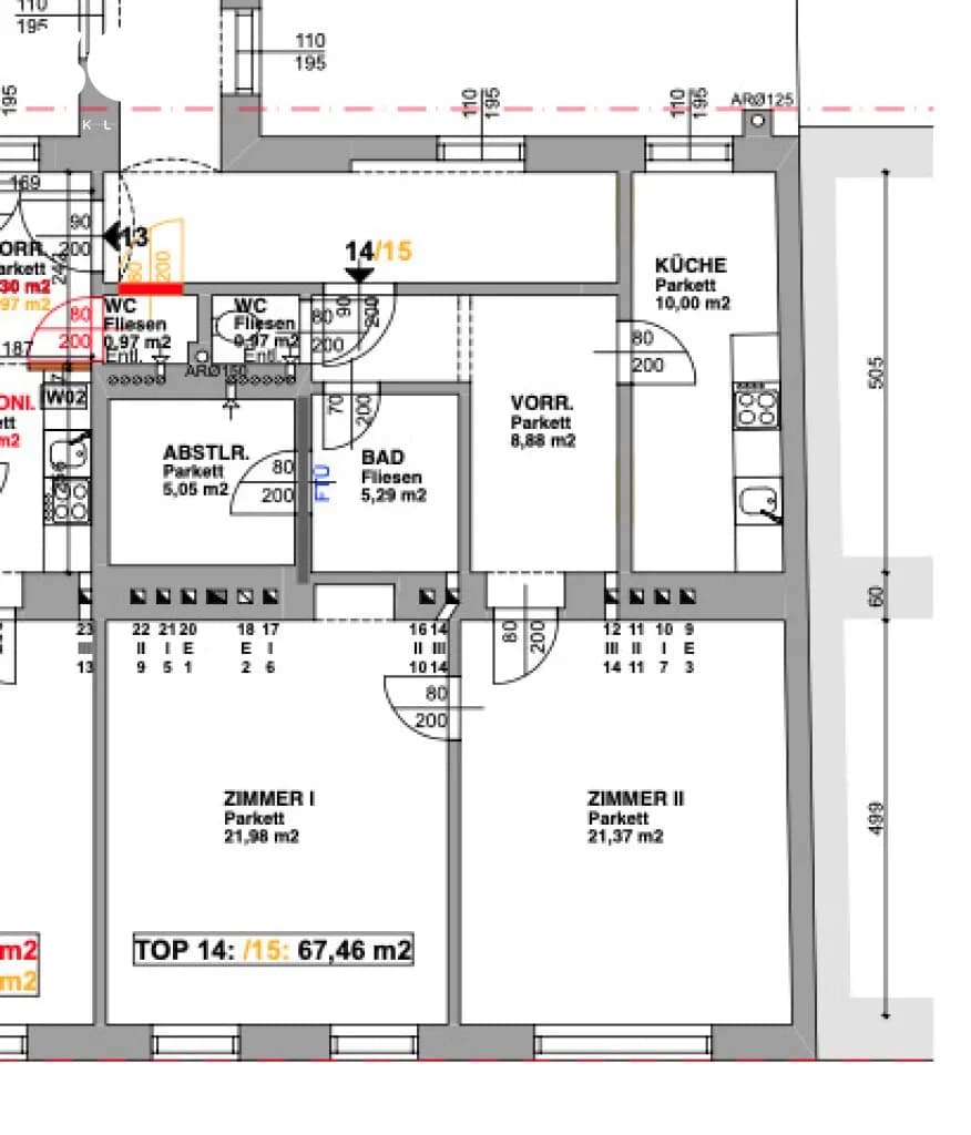 2-Zimmer-Wohnung kaufen in Wien – 67,46 m², € 249.600 – Bild 13 von 13