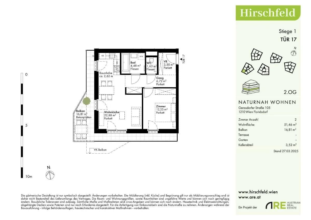 2-Zimmer-Wohnung kaufen in Wien – 52,97 m², € 301.000 – Bild 14 von 17