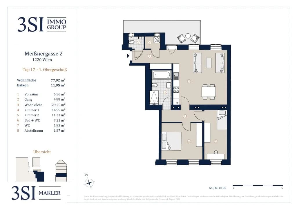 3-Zimmer-Wohnung kaufen in Wien – 79,49 m², € 469.000 – Bild 21 von 24