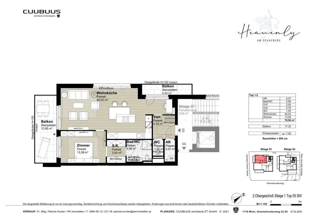 2-Zimmer-Wohnung kaufen in Wien – 71,24 m², € 767.000 – Bild 13 von 13