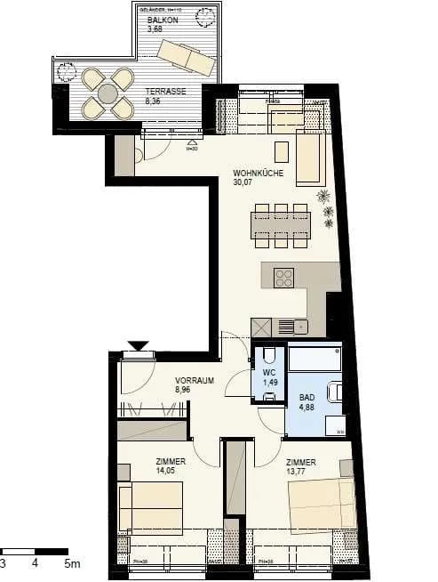 3-Zimmer-Wohnung kaufen in Wien – 73,22 m², € 1.188.600 – Bild 12 von 20