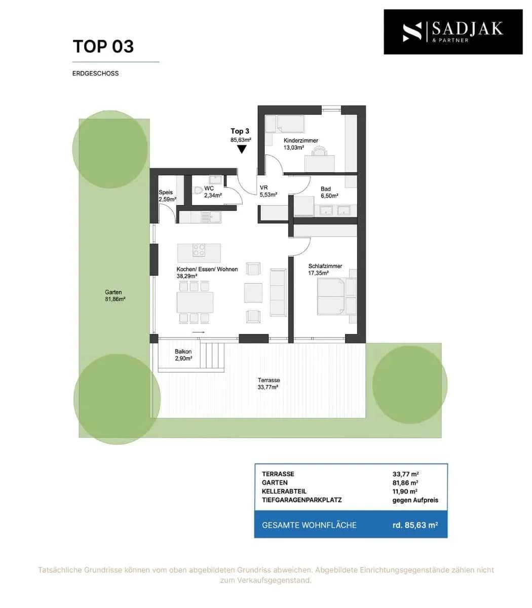 3-Zimmer-Wohnung kaufen in Graz – 87,04 m², € 556.595 – Bild 13 von 13