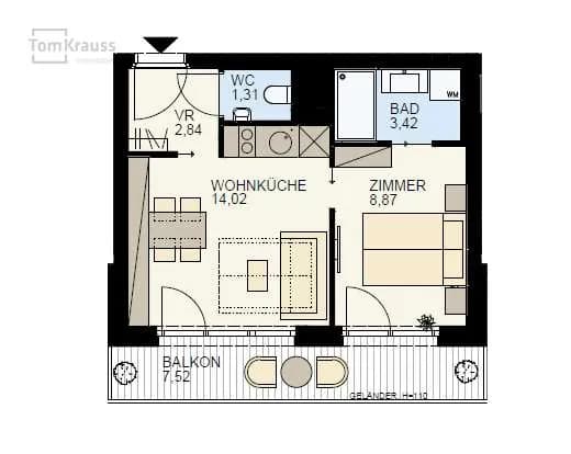 2-Zimmer-Wohnung kaufen in Wien – 30,45 m², € 277.200 – Bild 11 von 14