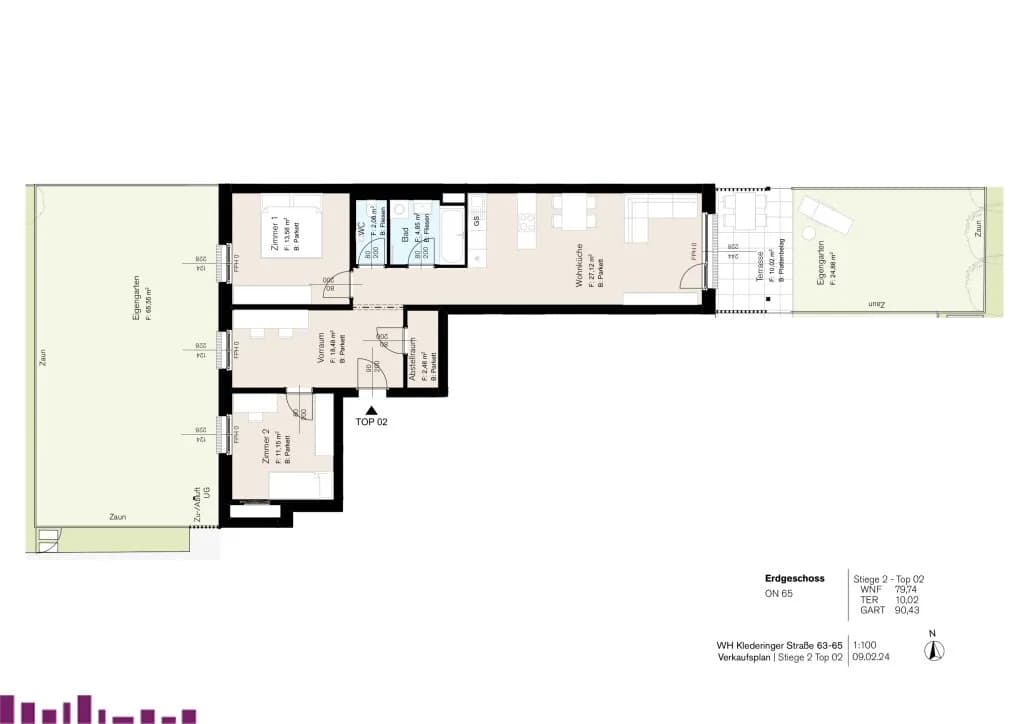 3-Zimmer-Wohnung kaufen in Wien – 79,74 m², € 549.000 – Bild 11 von 13