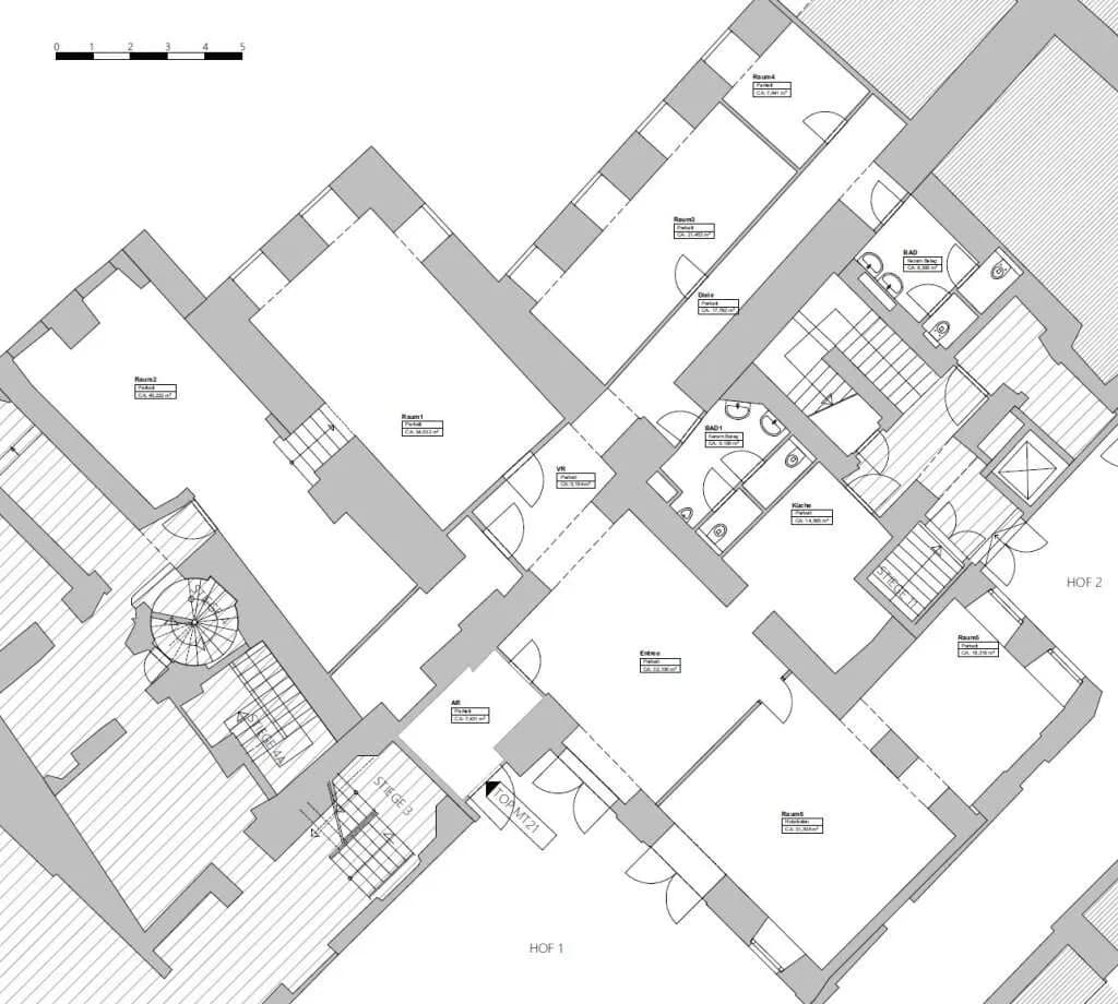 8-Zimmer-Gewerbeimmobilie mieten in Wien – 261 m², € 5.973 – Bild 2 von 2