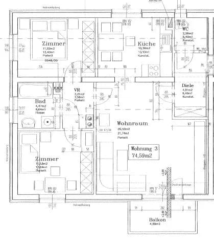 3-Zimmer-Wohnung mieten in Weiz – 74,59 m², € 846 – Bild 9 von 10