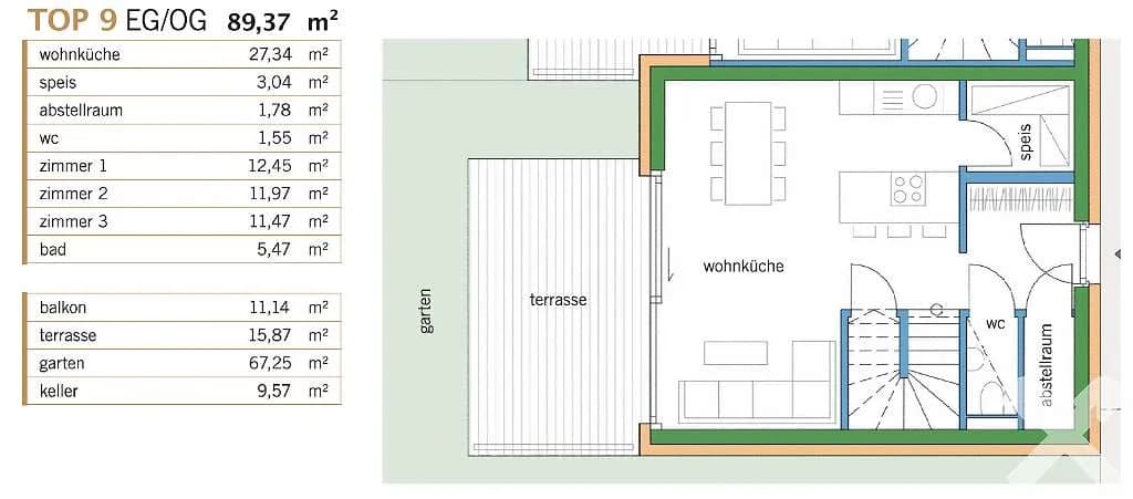 4-Zimmer-Wohnung kaufen in Graz – 89,37 m², € 598.000 – Bild 13 von 14