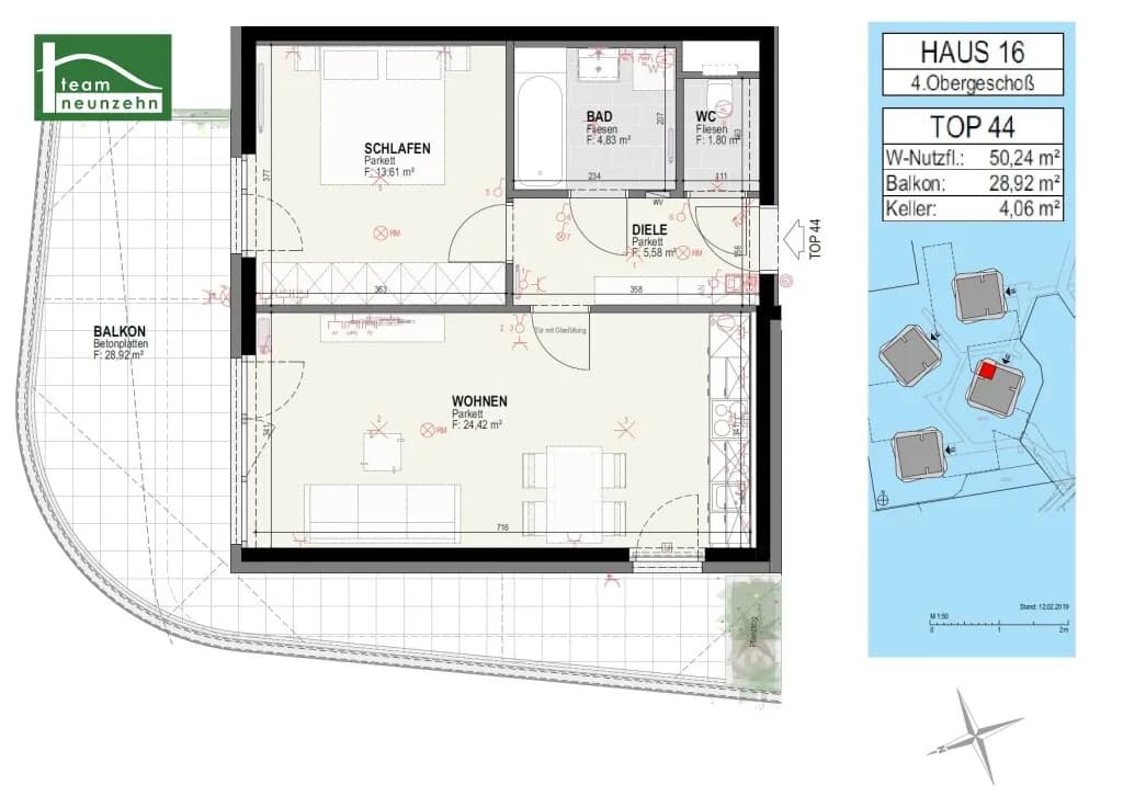 2-Zimmer-Wohnung mieten in Graz – 49,54 m², € 841 – Bild 18 von 18