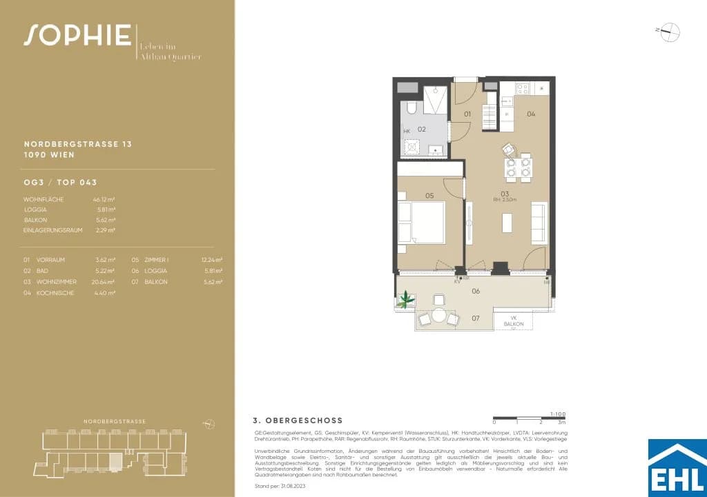 Immobilie kaufen in Wien – 46,12 m², € 420.000 – Bild 19 von 19