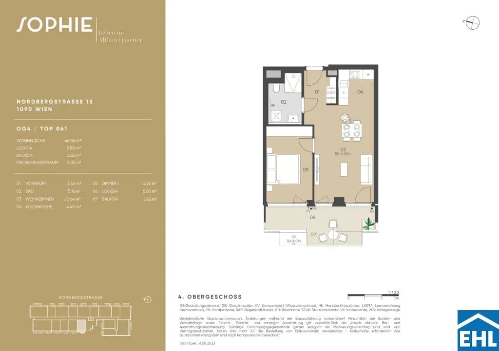 Immobilie kaufen in Wien – 46,06 m², € 429.000 – Bild 19 von 19