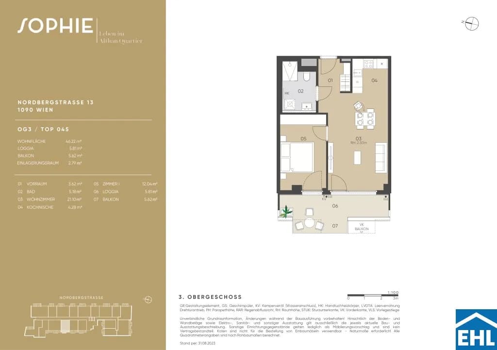 Immobilie kaufen in Wien – 46,22 m², € 421.000 – Bild 19 von 19