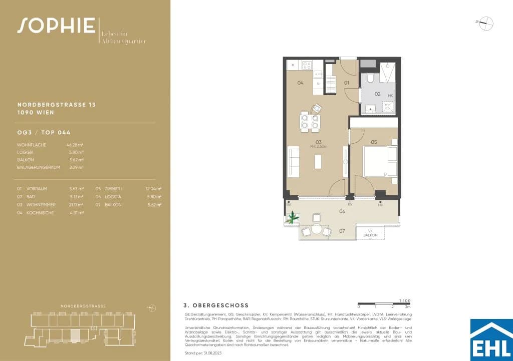 Immobilie kaufen in Wien – 46,28 m², € 421.000 – Bild 19 von 19