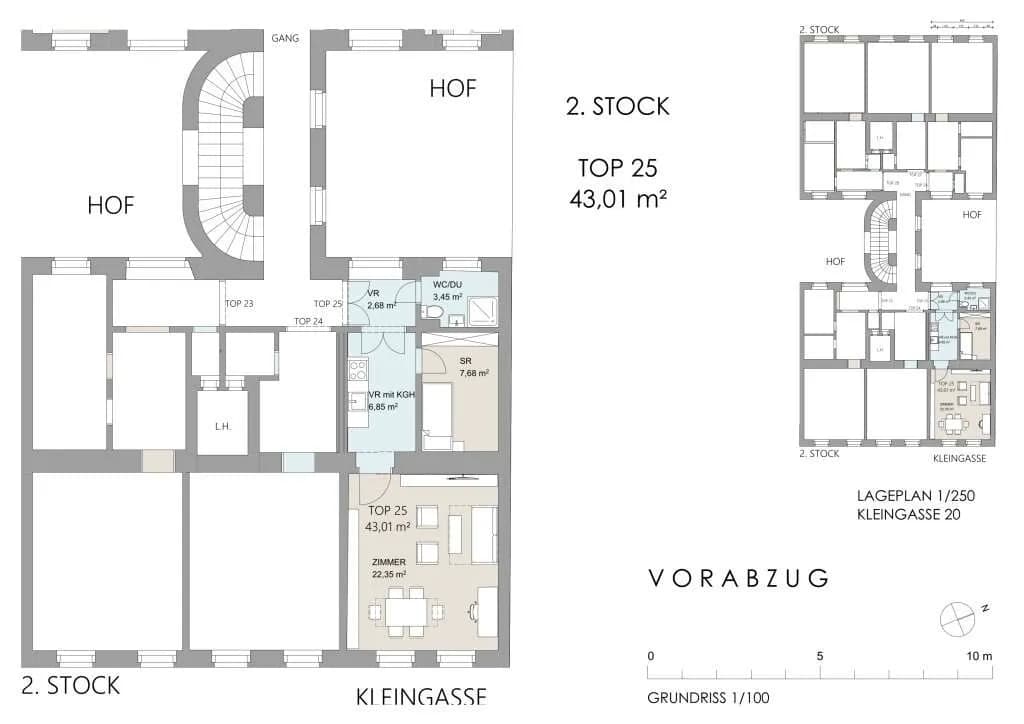 2-Zimmer-Wohnung kaufen in Wien – 43,01 m², € 289.000 – Bild 9 von 9