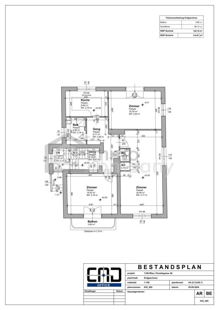 9-Zimmer-Gewerbeimmobilie kaufen in Wien – 275 m², € 2.990.000 – Bild 14 von 17