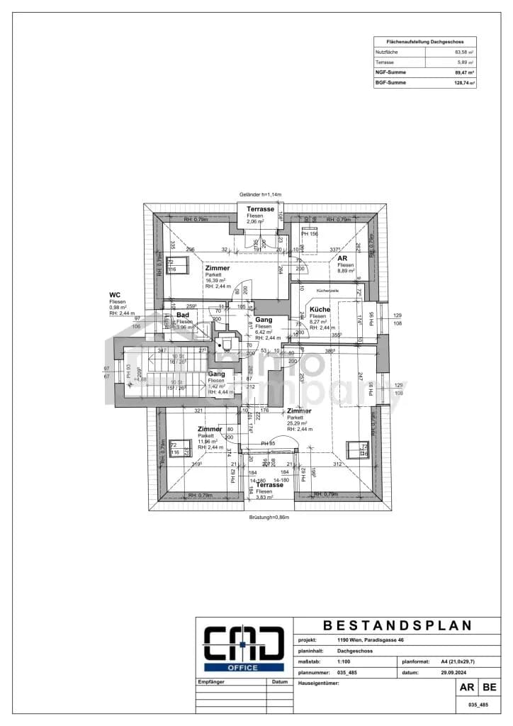 9-Zimmer-Gewerbeimmobilie kaufen in Wien – 275 m², € 2.990.000 – Bild 16 von 17