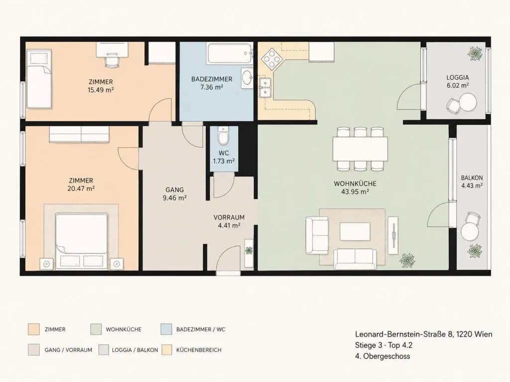 3-Zimmer-Wohnung kaufen in Wien – 102,87 m², € 694.000 – Bild 31 von 31