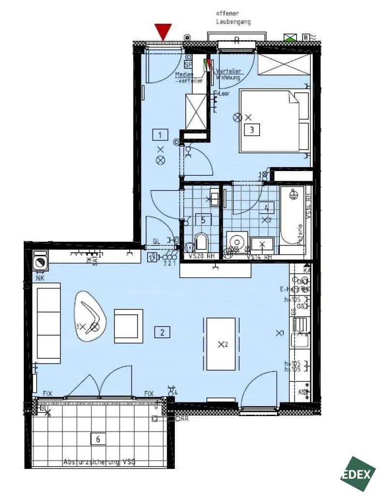 2-Zimmer-Wohnung mieten in Wien – 63 m², € 1.099 – Bild 20 von 20