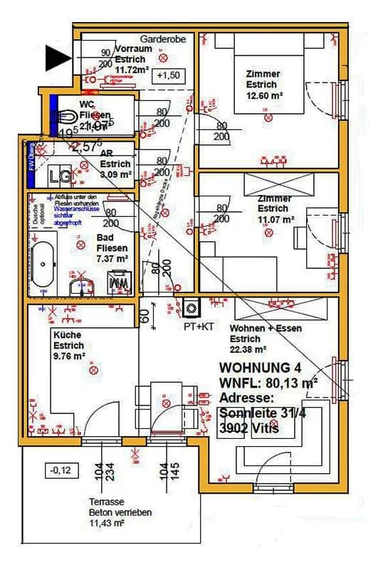 Wohnung mieten in Waidhofen an der Thaya – 80,13 m², € 741 – Bild 4 von 4