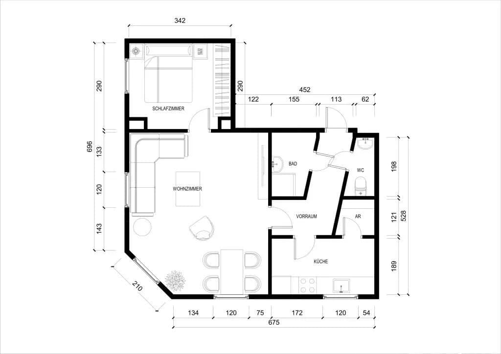 2-Zimmer-Wohnung kaufen in Graz – 52,46 m², € 139.000 – Bild 20 von 21