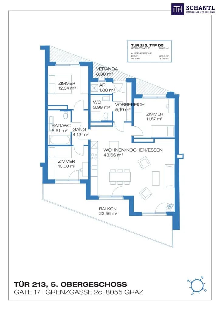 4-Zimmer-Wohnung kaufen in Graz – 98,67 m², € 433.722 – Bild 16 von 17