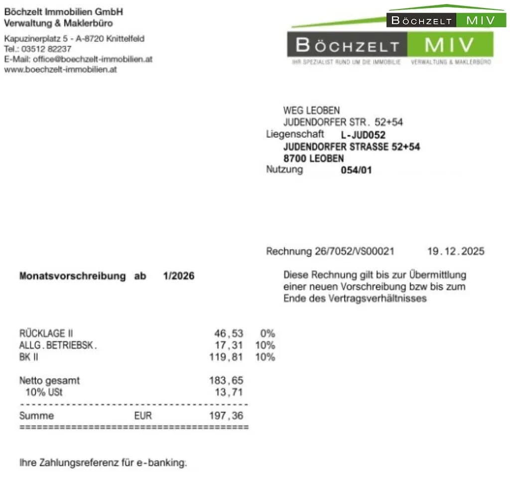 3-Zimmer-Wohnung kaufen in Leoben – 66,43 m², € 214.000 – Bild 50 von 54