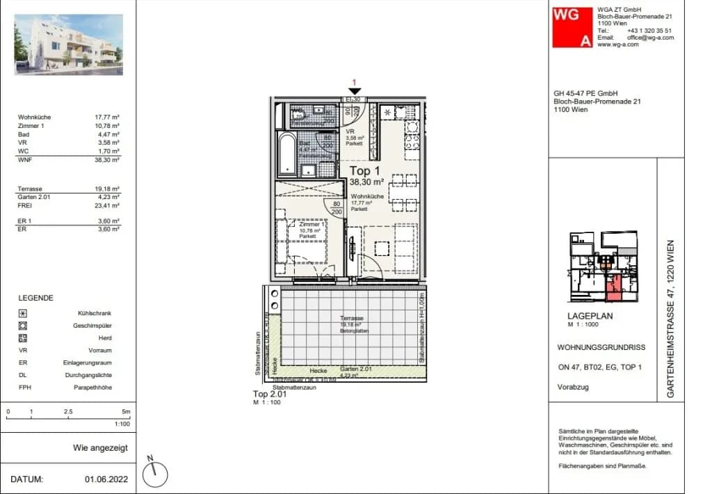 2-Zimmer-Wohnung kaufen in Wien – 38,3 m², € 206.100 – Bild 23 von 24