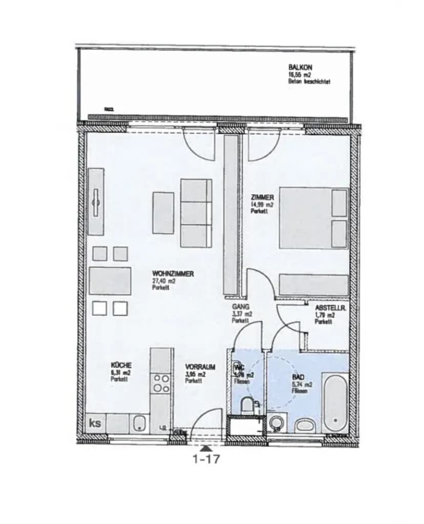 2-Zimmer-Wohnung kaufen in Wien – 66 m², € 329.000 – Bild 7 von 7