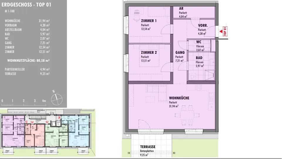 2-Zimmer-Wohnung mieten in Bruck-Mürzzuschlag – 56 m², € 721 – Bild 2 von 7