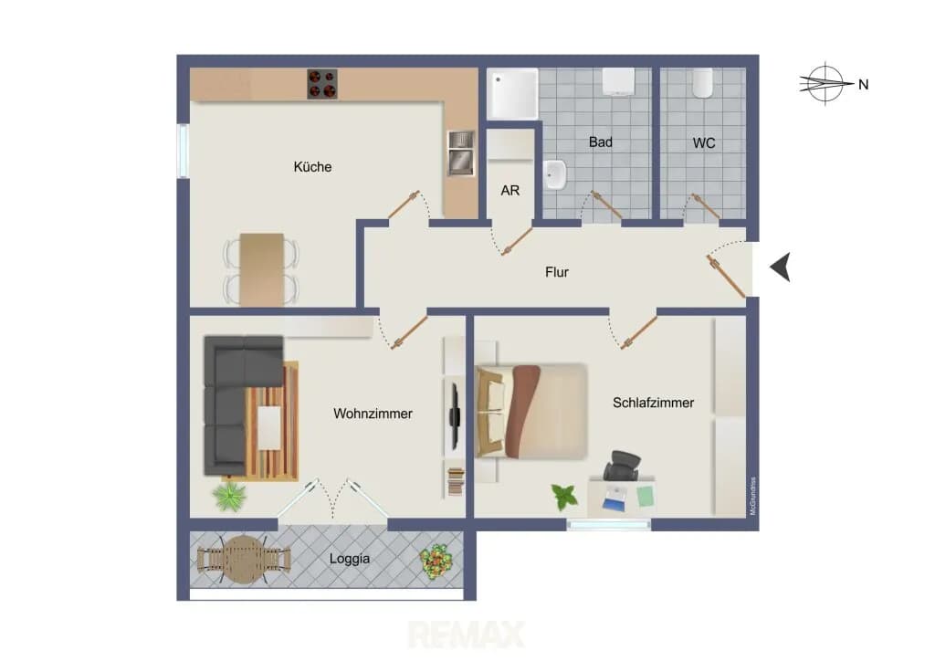2-Zimmer-Wohnung kaufen in Graz – 65 m², € 187.000 – Bild 2 von 17