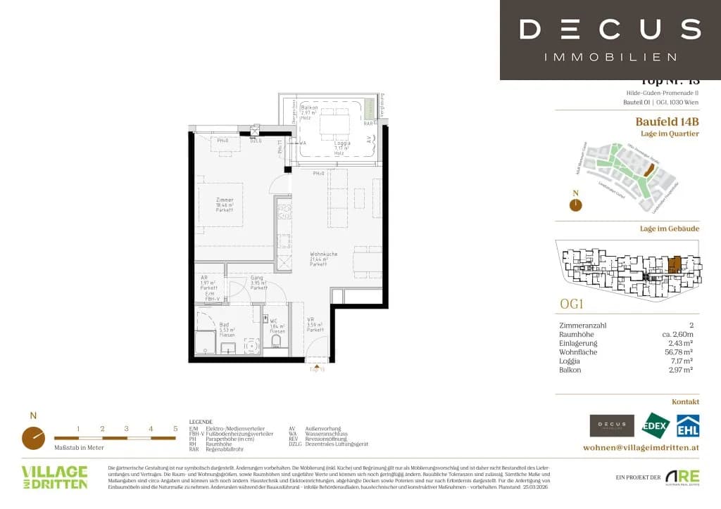 2-Zimmer-Wohnung kaufen in Wien – 56,67 m², € 377.000 – Bild 6 von 6