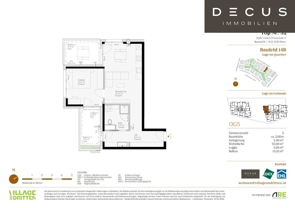 2-Zimmer-Wohnung kaufen in Wien – 54,36 m², € 487.000 – Bild 5 von 5