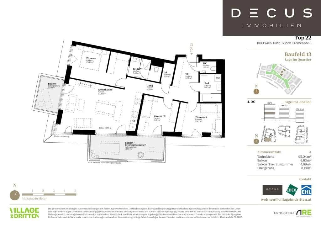4-Zimmer-Wohnung kaufen in Wien – 95,87 m², € 849.000 – Bild 9 von 9
