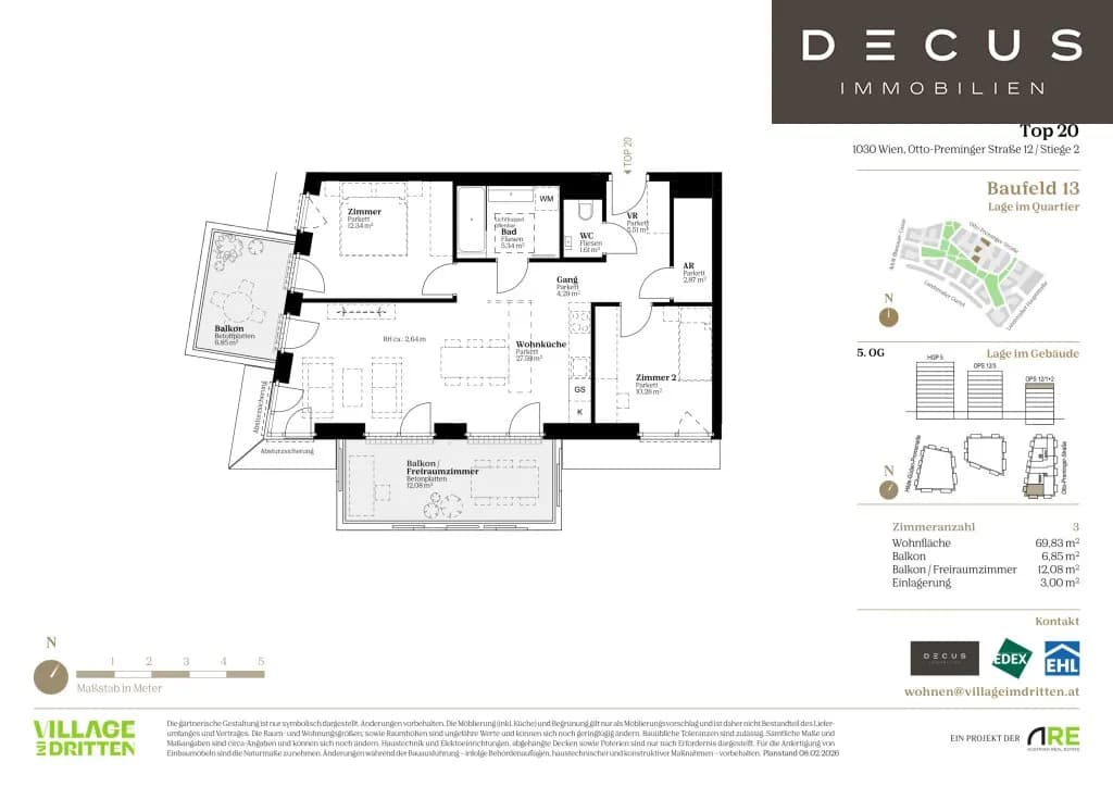 3-Zimmer-Wohnung kaufen in Wien – 69,83 m², € 562.000 – Bild 9 von 9