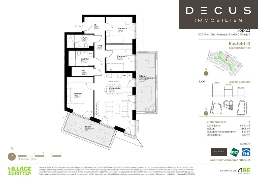 4-Zimmer-Wohnung kaufen in Wien – 83,63 m², € 744.000 – Bild 9 von 9
